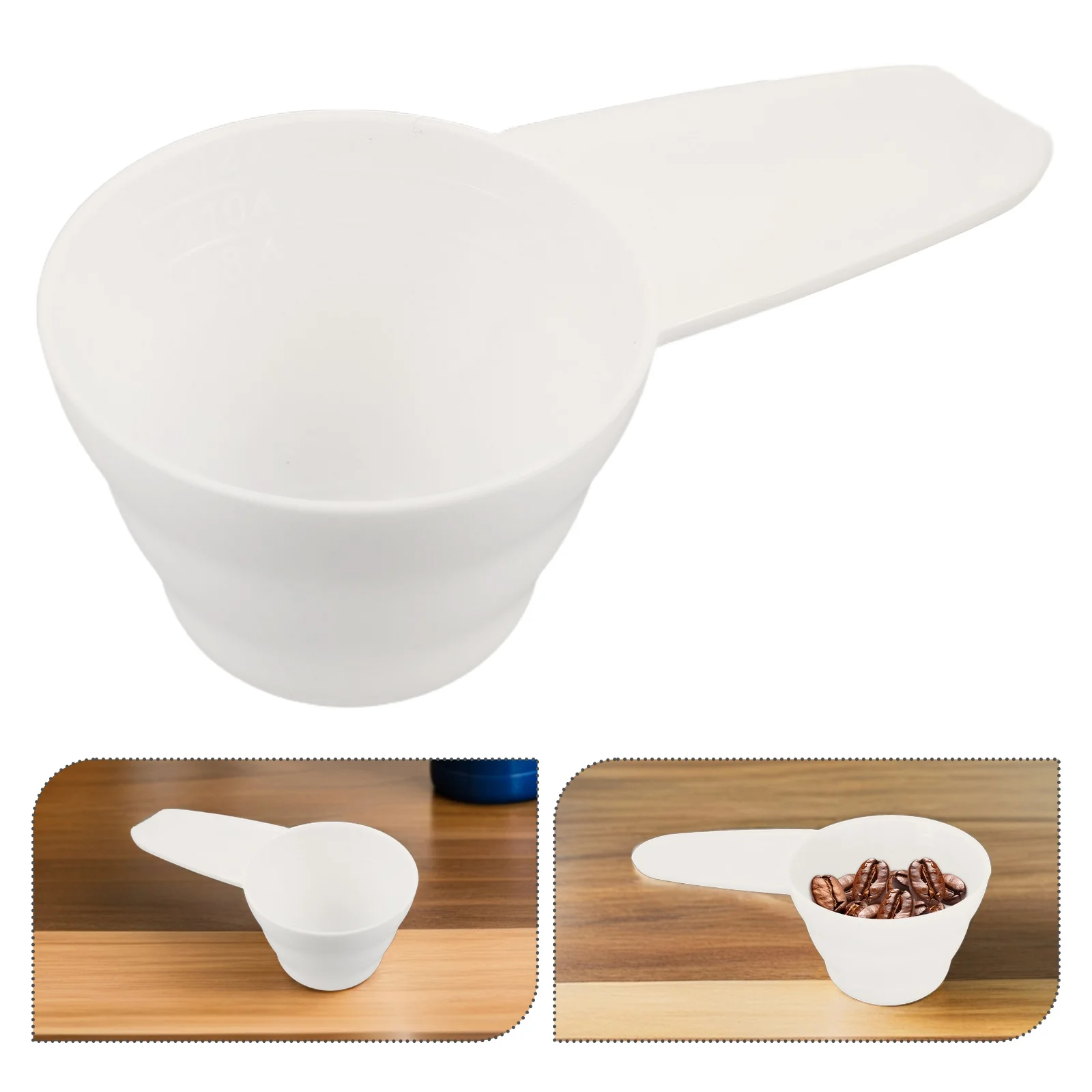 

5 Pcs Measuring Spoon Spoons Plastic Flour Tablespoon with Scale Milk Scoop Scoops for Dry Ingredients Kitchen