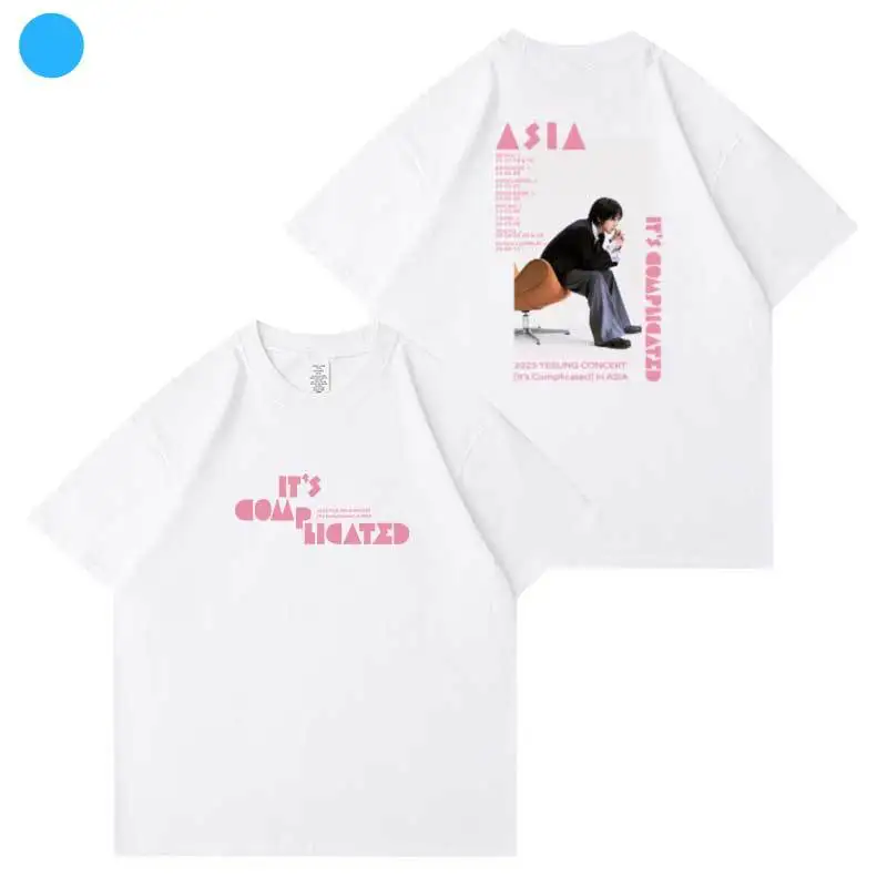 Super Junior T-shirt Ye Sung Solo Concert It's Complicated Clothes Summer High Quality Cotton T Shirt women men Short sleeve tee