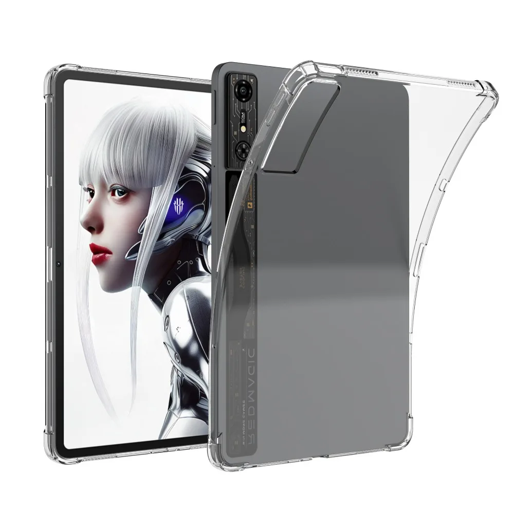 

Shockproof 9.06" Tablet Case Anti-scratch Soft Shell Clear Back Cover Airbag Clear Protective Shell for Nubia RedMagic 3 Pro