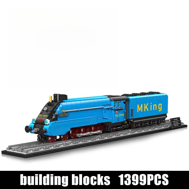 

Mould King 12050 Technical Train Toys The Garter Blue Livery Building Block Assembly Locomotive Brick Set Kids Christmas Gift