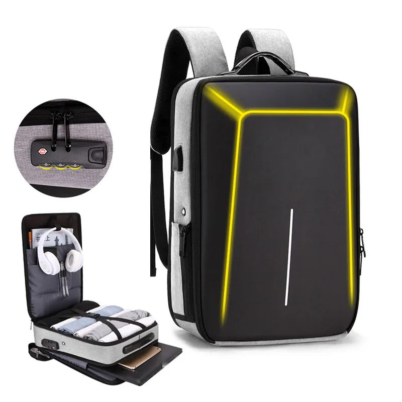 

Hard Shell Backpack School Backpacks witn USB Charging Port 15.6 Inch Laptop Backpack Large Capacity Computer Bookbag