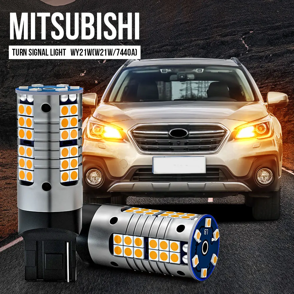 

2pcs WY21W T20 7440A Canbus LED Turn Signal Light Blub Lamp For Mitsubishi ASX Lancer Outlander 1 2 Pajero 4 V80 V93 V97 V98