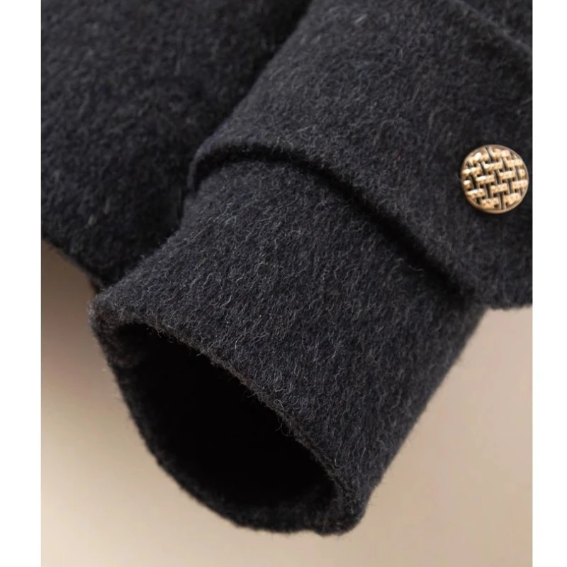 Spring wool double-sided woolen coat women's, new Korean version small high-end temperament short coat women's clothing