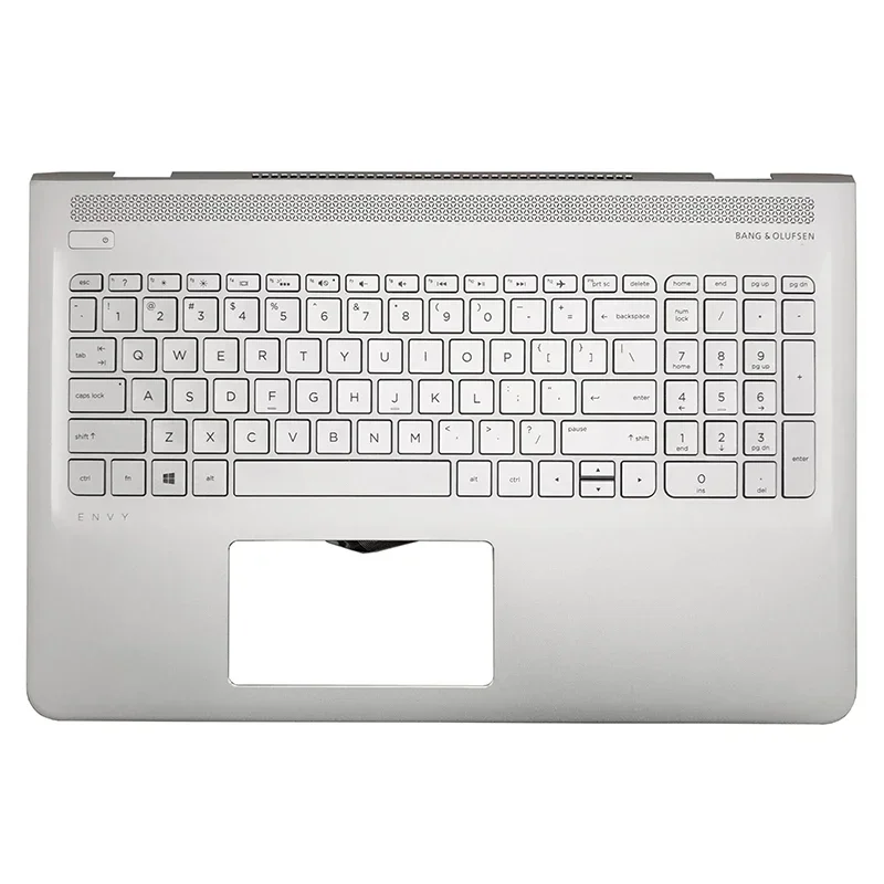 جديد غطاء الكمبيوتر المحمول ل ENVY 15-AS 15-AS108TU 15-AS109TU 15-AS110T LCD الغطاء الخلفي الحافة الأمامية مفصلات Palmrest الغطاء السفلي الفضة #5