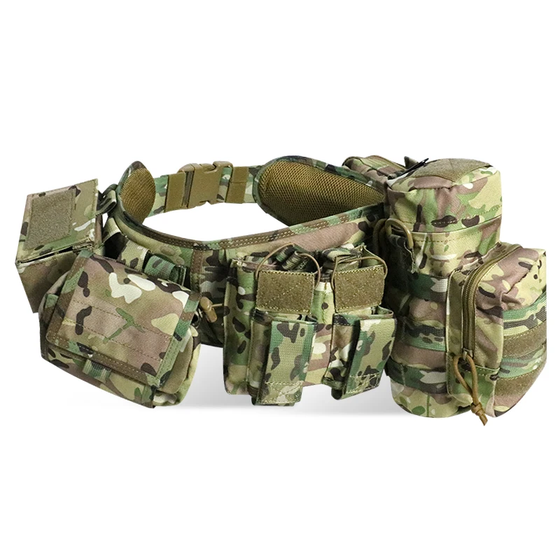 Artex Set Hunting Gadget Pouch Waist Bag Adjustable MOLLE Padded Patrol Duty Belt Combat Tactical Utility with Holster