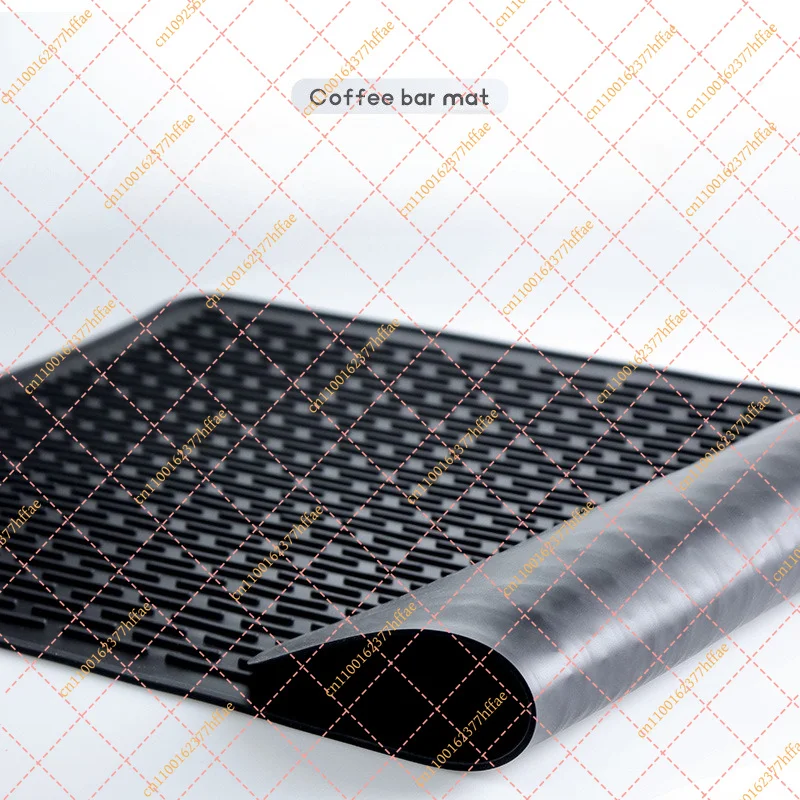Heat-Resistant Silicone Coffee Mat, Non-Slip Espresso Machine Pad & Induction Cooktop Protector