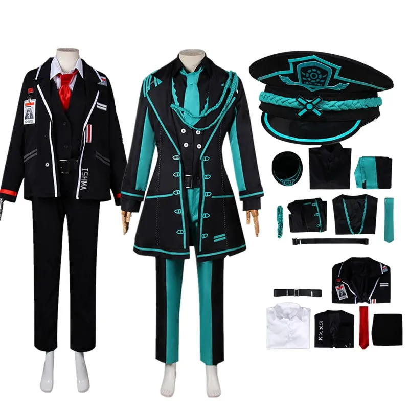 Ishmael Cosplay Limbus Cos Company Costume Adult Women Uniform Coat Pants Hat Outfits Halloween Carnival Party Suit