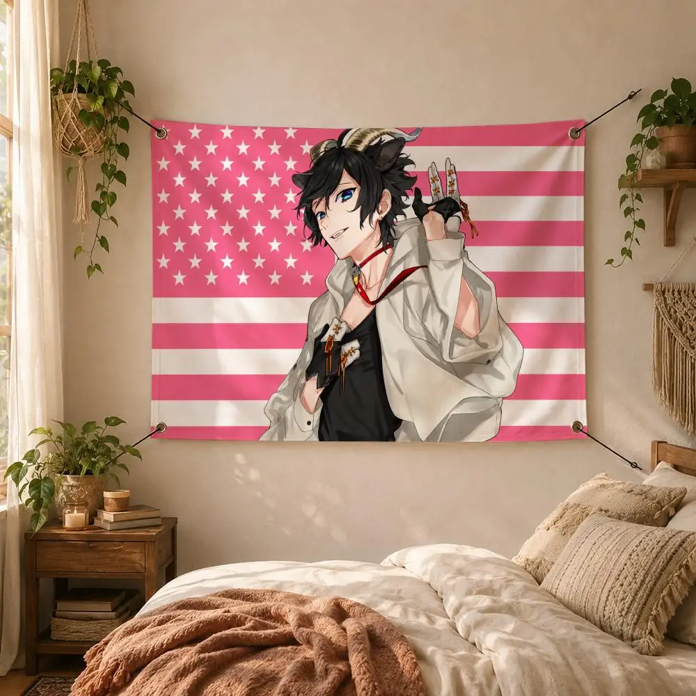 Romance Anime I-Izumi Miyamura Flags Decorative Flag Banner for Outdoor Garden Yard Camping Party Home Wall Hanging Decor