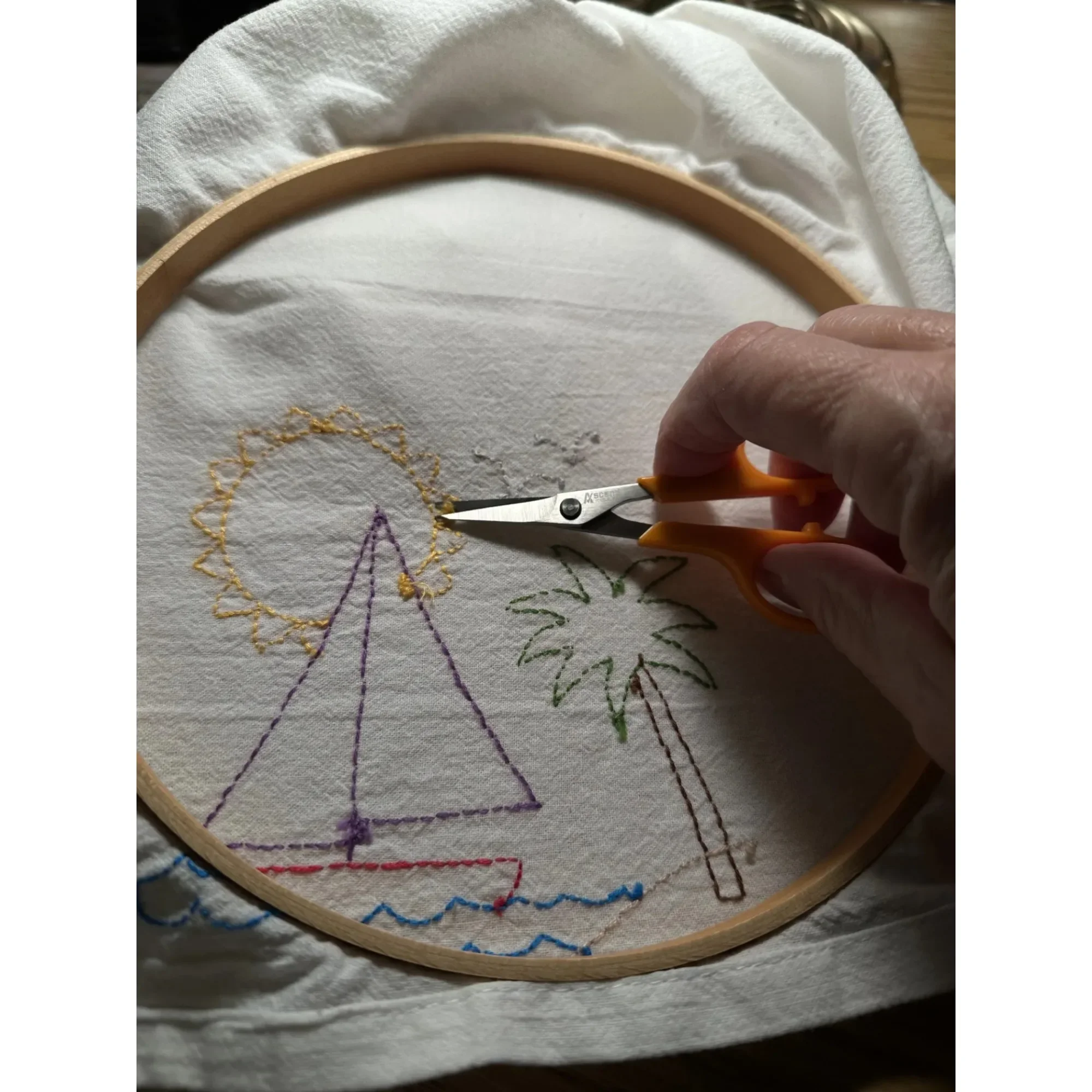 Ascend Tools Mini Scissors 4 inch, Embroidery Needlepoint Thread Paper Cross Stitch Quilting String Fabric Cloth Arts & Crafts