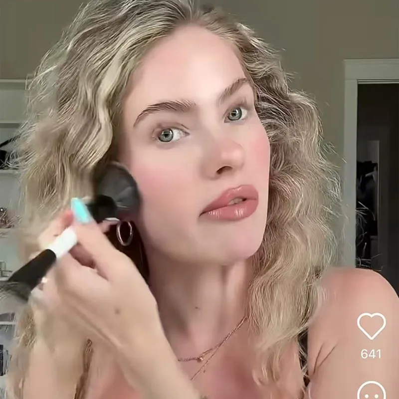 Fv pó solto e pincel f4 conjunto de maquiagem facial base de controle de óleo corretivo maquiagem contorno dos olhos ponto círculo escuro correção da pele