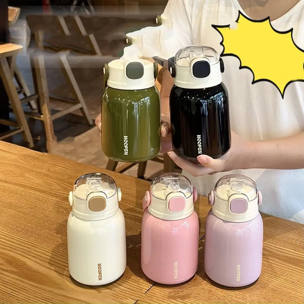 

Stainless Steel Hand-held Thermos Cup Insulated Leak Proof Large Capacity Vacuum Flask Drinking Kettle Keeps Cold and Heat