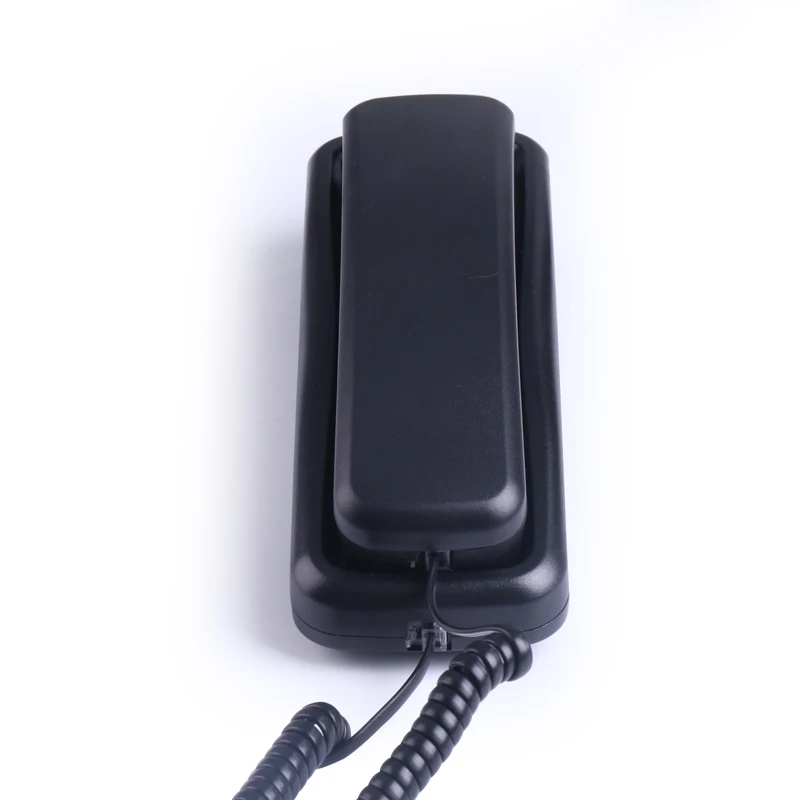 Hotel Diskon Besar Telepon Rumah Kecil Telepon Ramping Telepon Terpasang Di Dinding Set Telepon Berkabel untuk Rumah Kantor