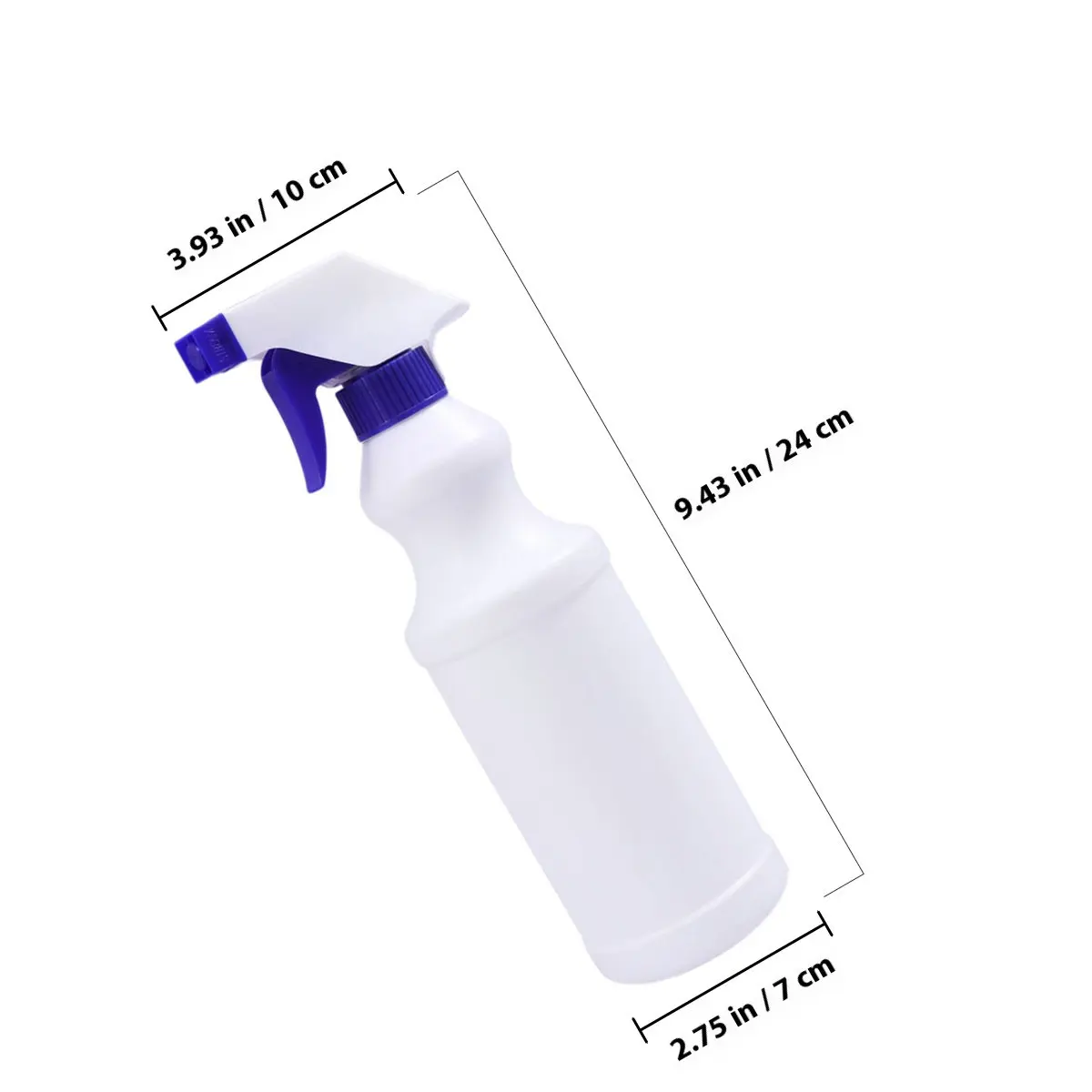 4Pcs Plastic Spray Bottles Chemical Resistant 500Ml Leak Proof Laboratory Mist Stream Trigger Sprayer for Cleaning Gardening