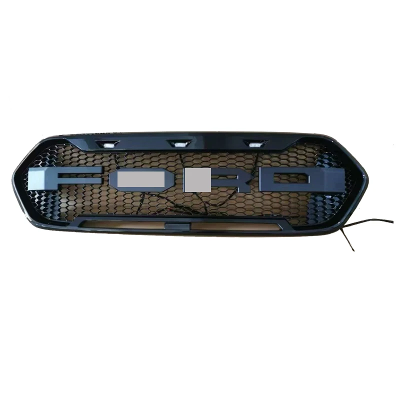

Parts Accessories ABS Raptor Front Grille with Logo Led Light for Ford Transit Custom WITH BOTH SIDE LED