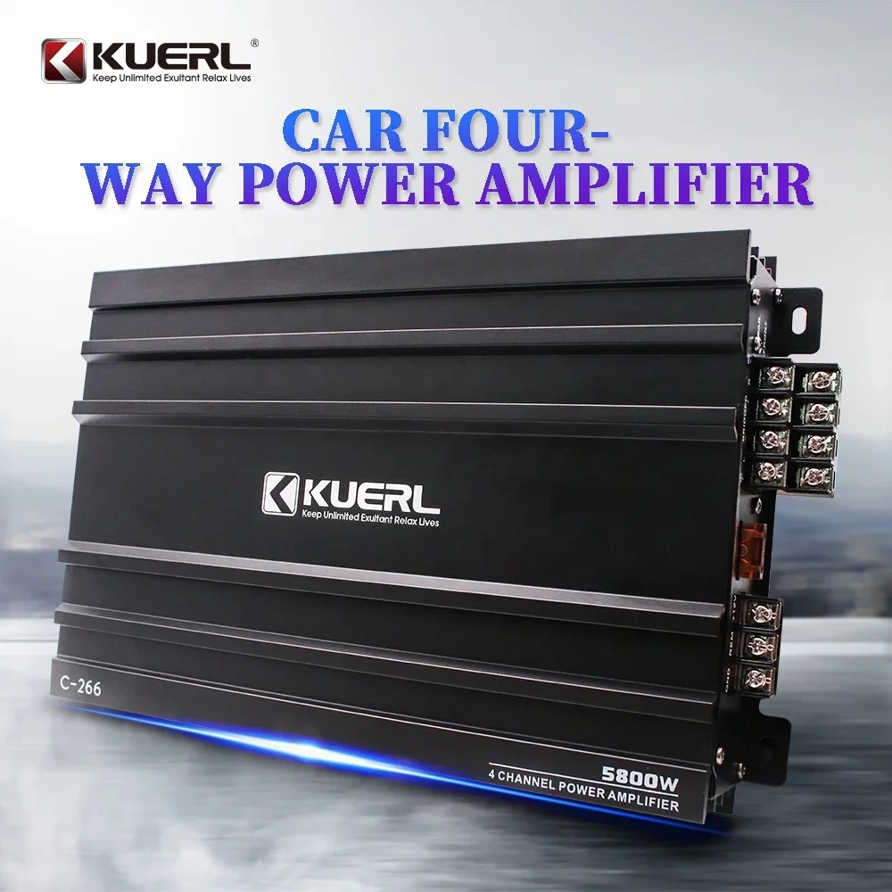 Factory direct sell new model 4*50W high power car amplifier 4 channels best 12V car amplifier