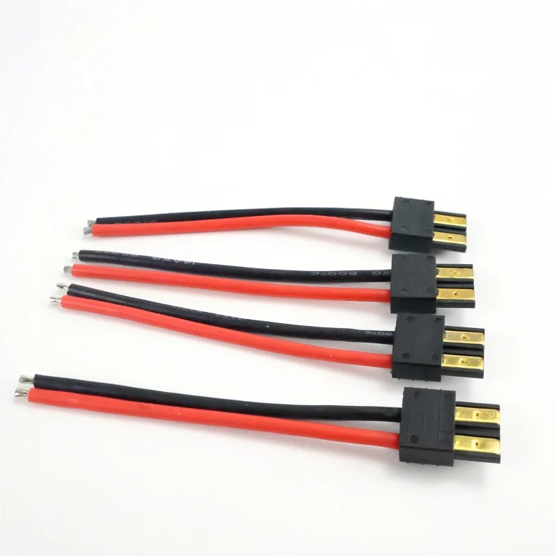 3 قطعة Trx التوصيل والمقبس موصل سلك السيليكون 10 سنتيمتر 14AWG لبطارية Rc/Rc الطائرة بدون طيار