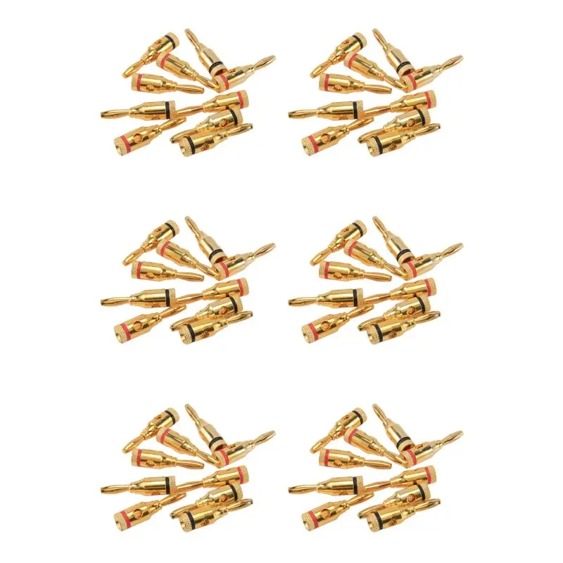 

ABVJ-Banana Plugs,Connectors, Open Screw Type, 30 Pairs