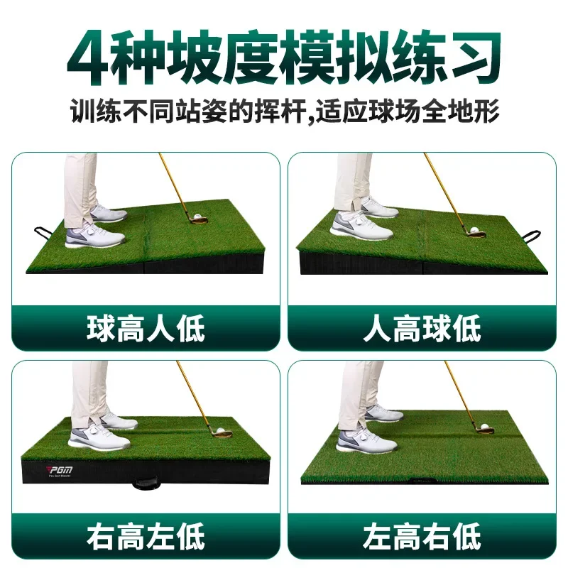 PGM Golf Slope Strike Pad Foldable Swing Practitioner High and Low Slope Pads DJD041