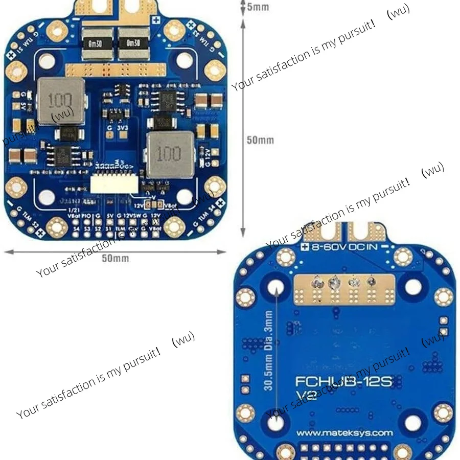 12S PDB Power Distribution Board 5V 12V Dual BEC 440A for FPV Racing Drone Quadcopter