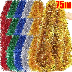 Colorful Christmas Ribbon Garland Xmas Tree Tinsel Ribbons Hanging Pendent Wreath Ornament DIY New Year Wedding Party Home Decor