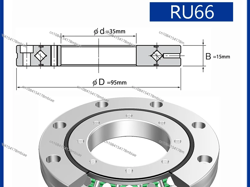 Cross Roller Ring Inner and Outer Ring Rotation RU 66 RU66 RU66UU RU66UUCC0 RU66UUC0