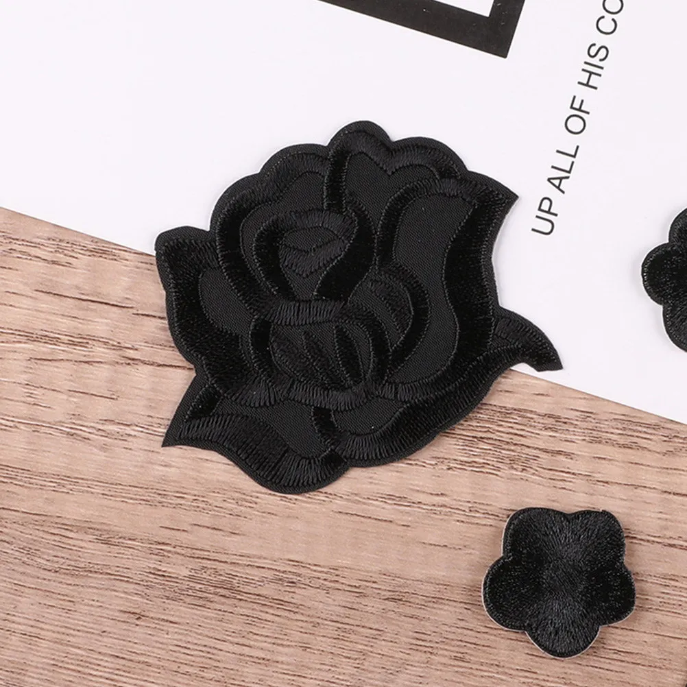

20Pcs DIY Clothes Patches Floral Embroidered Applique Iron on for Jacket Jeans Trousers Hats Shoes Repair and Ornament