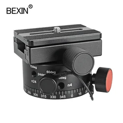 LEP02 tripod head node adjustment panorama head with quick release plate 360 rotator blind spot shooting adapter for dslr camera