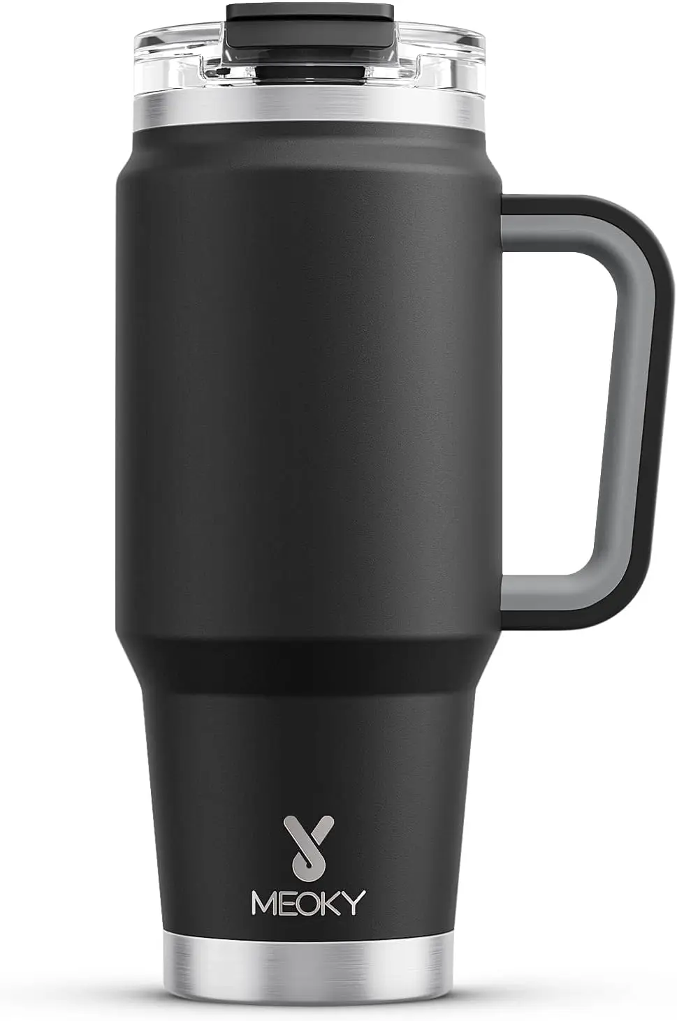 

32 oz Insulated Tumbler with Handle, Leak Proof Stainless Steel Travel Mug, Keeps Cold 24hrs, Fits Car Cup Holder