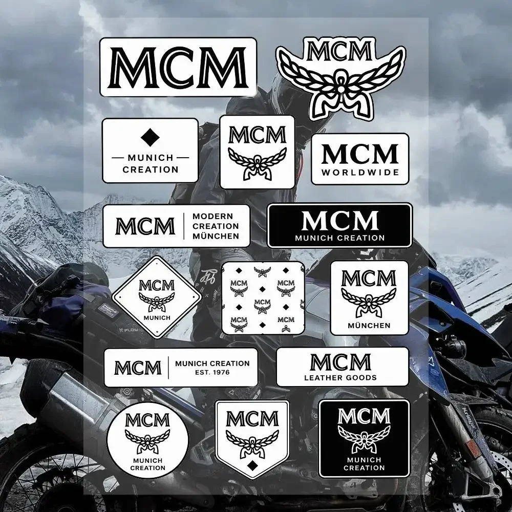 A-mc-m Cool Graphic Stickers Set Waterproof Vinyl Decals For Motorcycle Helmet Car Laptop Skateboard Luggage Phone Case