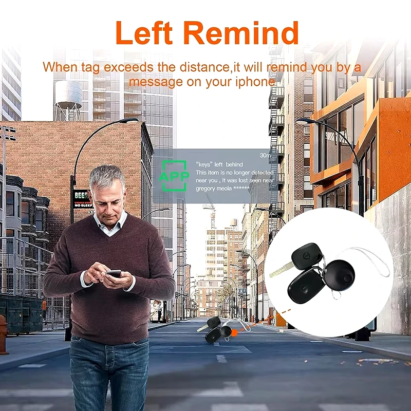 Xiaomi Mijia Smart GPS Finder Tracker Mini Tag Works With Find My APP Anti Lost Reminder Device Locator Key Luggage Pet Finder