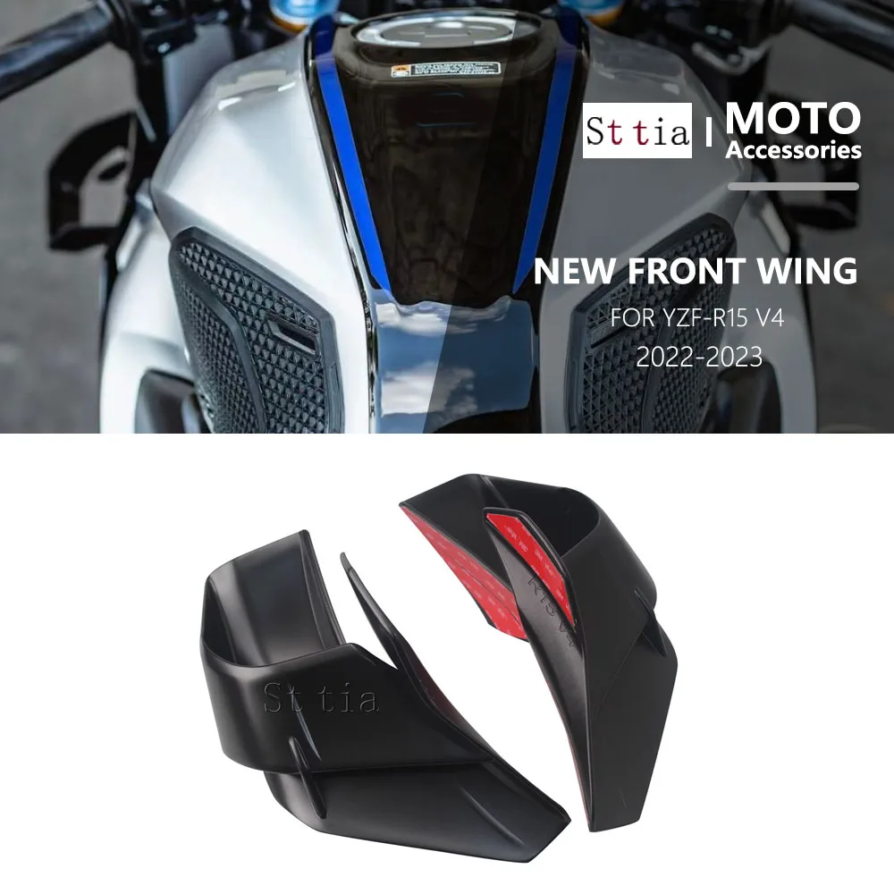 For YAMAHA R15 YZF R15 YZFr15 V4 2022 2023 YZF-R15 1pair Fixed Wind Wing Motorcycle Wing Aerodynamic Fairing Accessories