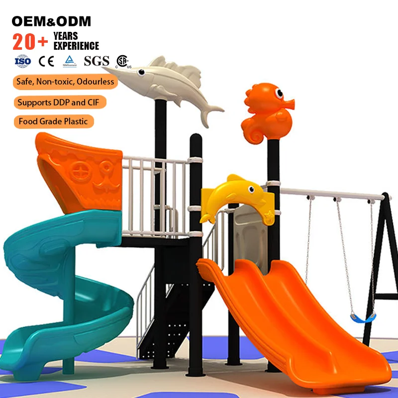 Outdoor Steel Amusement Equipment Amusement Park Slide Sports Park Slide For Residential Schools Kindergarten