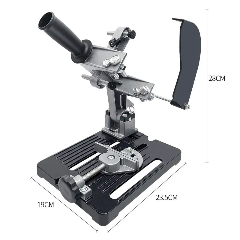 حامل طاحونة زاوية احترافي عالي التحمل، مشبك قابل للتعديل، قطع ثابت وآمن للاستخدام الصناعي في ورشة عمل الخشب المعدني