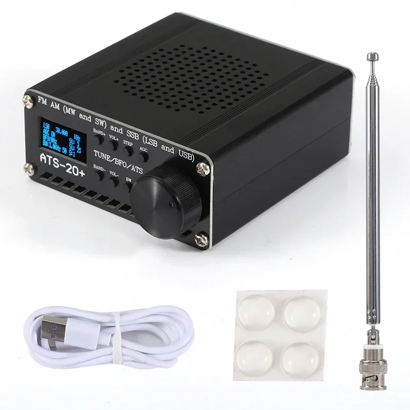 

Latest New ATS-20+ Plus ATS20 V2 SI4732 Radio Receiver DSP SDR Receiver FM AM (MW and SW) and SSB (LSB and USB)