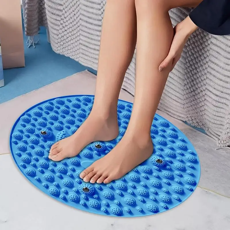 Foot Reflexology Mat Silicone Pressure Point Massage Tool Foot Pressure Point Pad Portable Massage Foot Mat Foot Reflexology