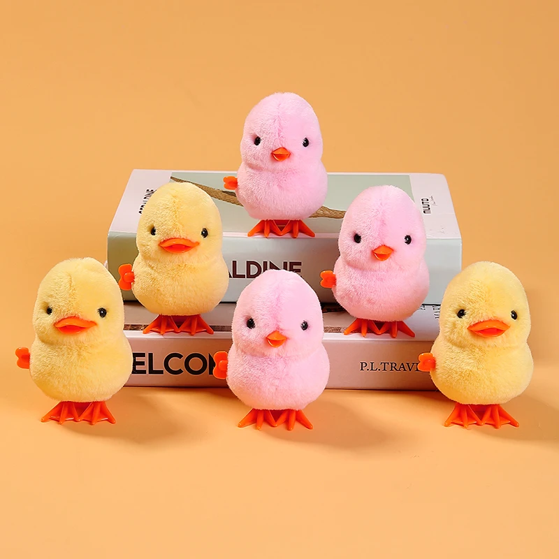 

1 шт., милые заводные прыгающие цыпленок, плюшевые игрушки, детские мягкие игрушки для мальчиков и девочек, цыпленок, заводные прогулочные игрушки, детские забавные подарки