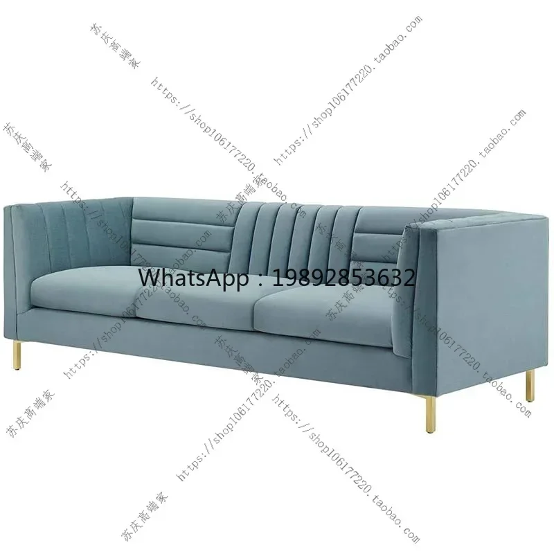 X-24 Nordisches Luxus-Stoffsofa für Wohnzimmer Kleine Wohnung Dreisitzer Modern
