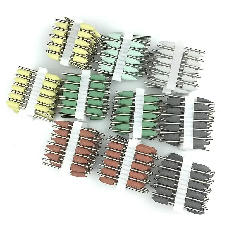 50pcs/set Dental SILICONE Polishers Resin Base Acrylic Polishing Burs 2.35mm