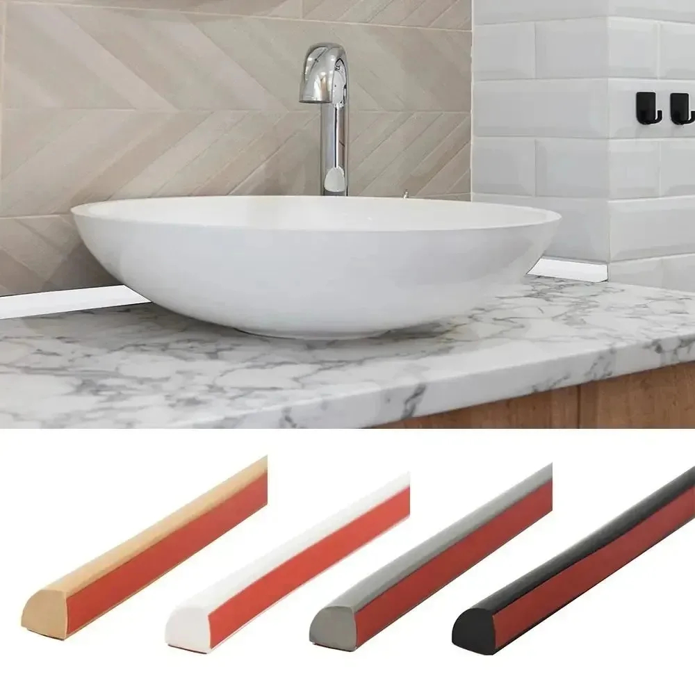 \1PC 2M/78.74inch Self Adhesive Decorative Strip for Waterproof Molding Trim Caulk Strip for Wall Edge Corner,Countertops