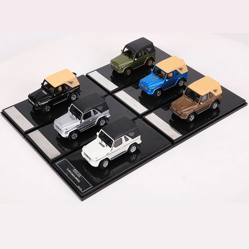 GCD 1:64 G500 Cabrio W463 An Off-road Convertible Alloy Model Car Removable Ceiling