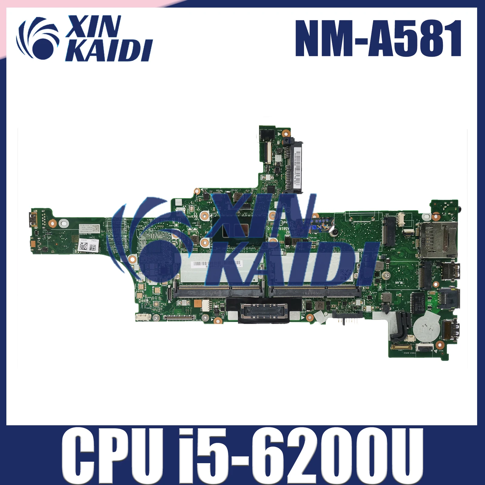 

NM-A581 Mainboard For LENOVO Thinkpad T460 Laptop Motherboard With i5-6200U CPU 01AW320 01AW336 01AW344 Full Tested