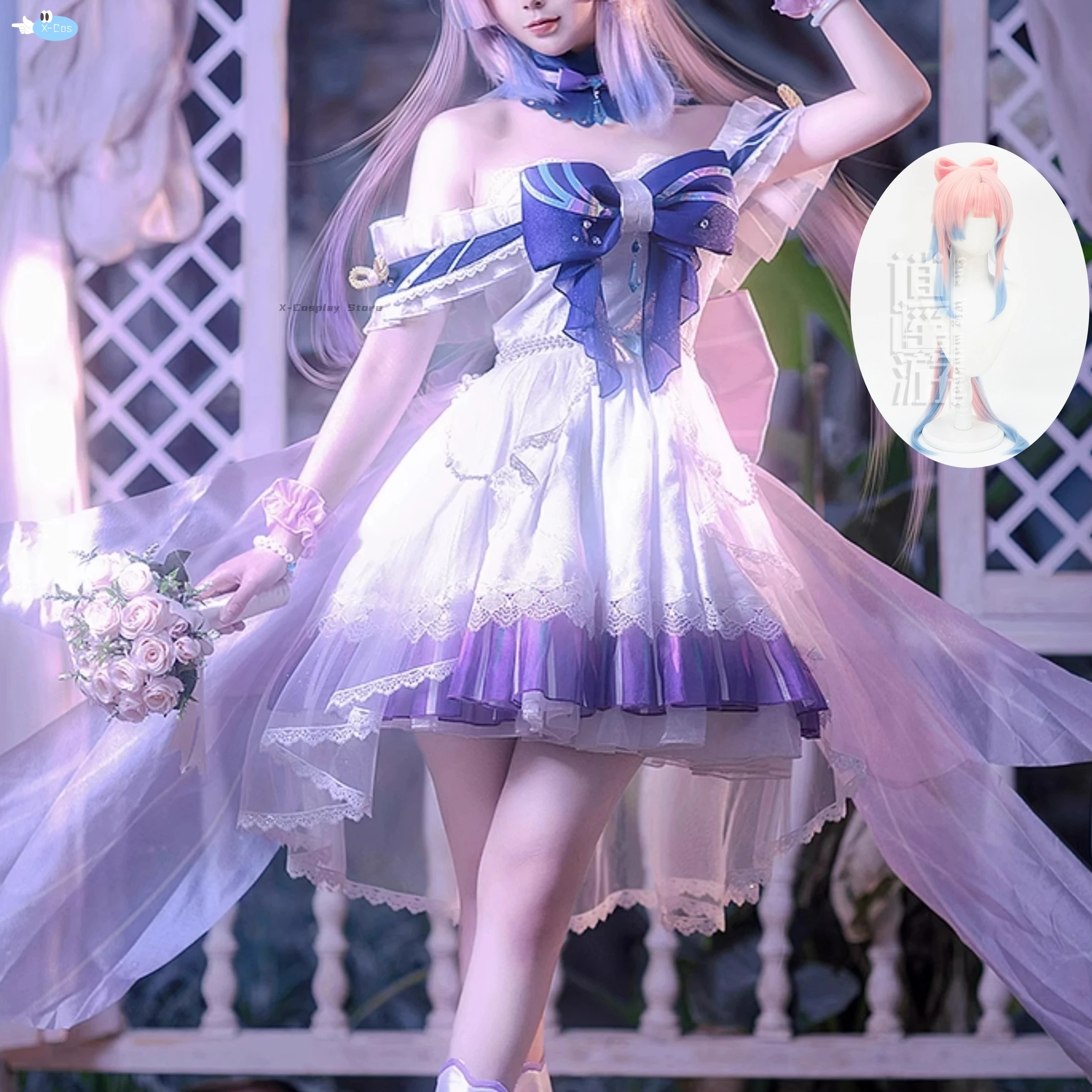 

Эксклюзивное Платье Genshin Impact Fanart Kokomi с ангелом, косплей-костюм на Хэллоуин, вечерние Charistmas для женщин и девушек
