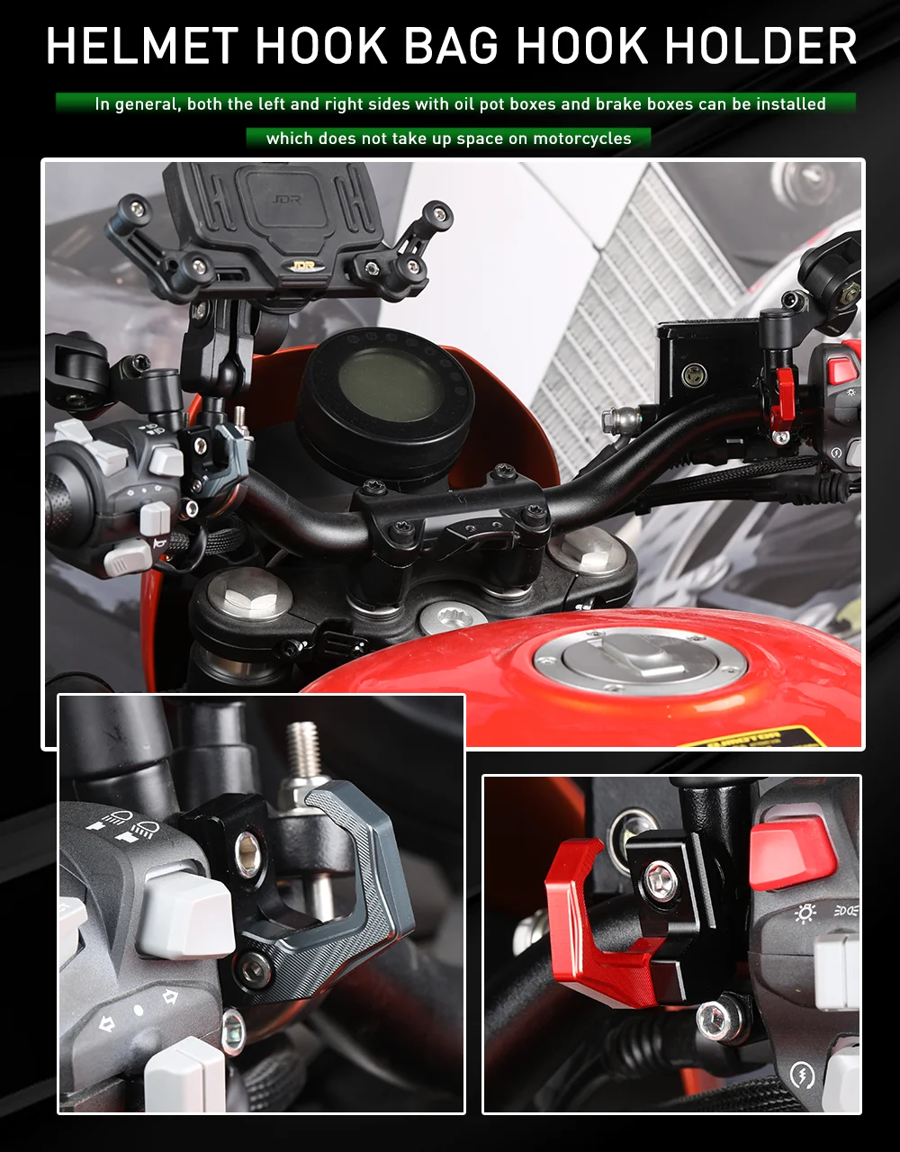 For YAMAHA FZ6 FZ-6 S2 2004-2010 FAZER 2010-2014 Motorcycle fz6 Accessories Helmet Hook Luggage Bag Hook Holder Hanger