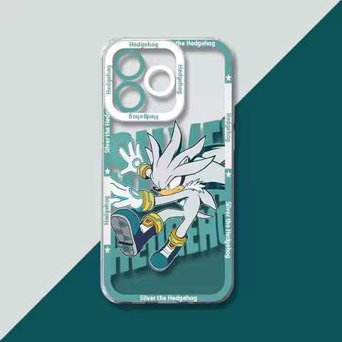 S-Sonic Anime Soft Phone Case For Samsung Galaxy S25 Ultra S23 S22 S21 S24 Plus FE A56 A36 5G A16 A06 4G A17 A07 Note 20 Cover