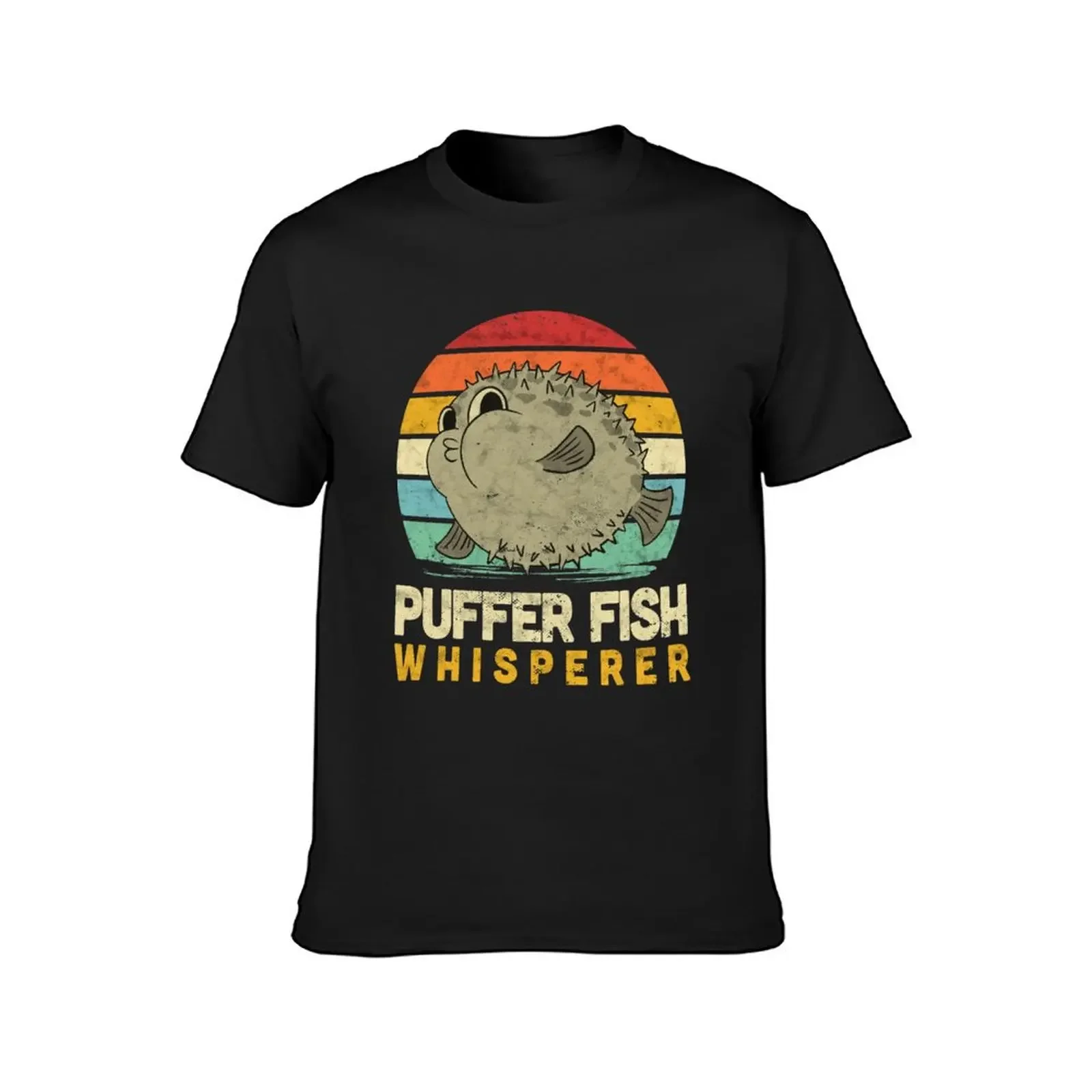 Puffer fish whisperer aquarium fish breeder saying T-Shirt blanks sweat boys whites mens big and tall t shirts