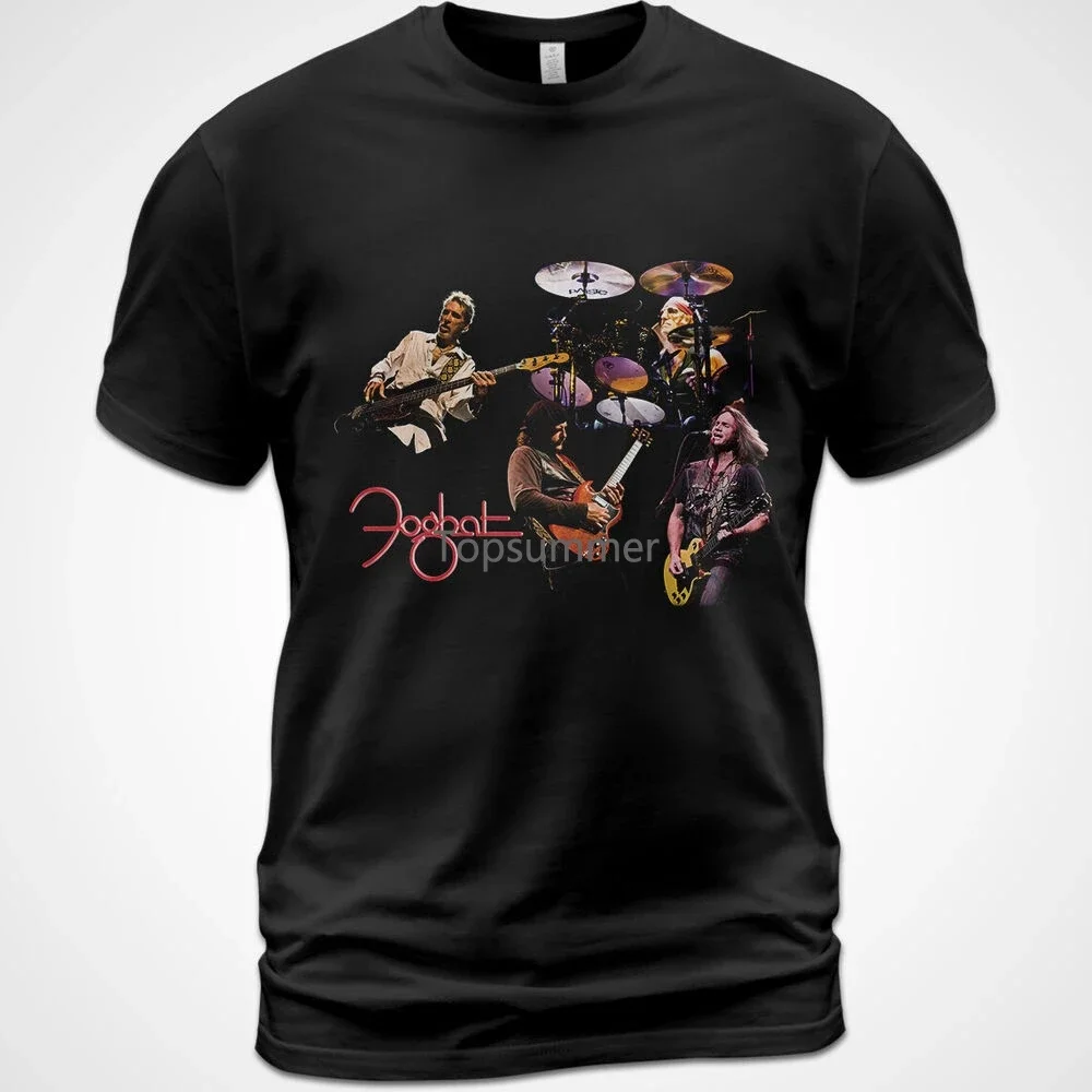 

Хлопковая футболка Foghat, футболка для живого альбома, Роджер Эрл Брайан басетт Дэйв певеретт