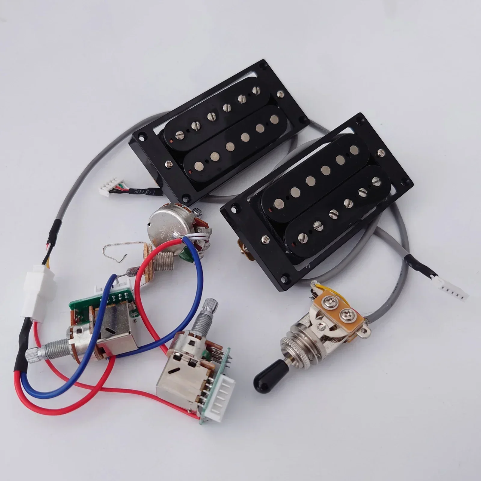 Guitar Pickups Humbucker Pickups Set with 2V1T 4C Push Pull Wiring Harness For SG Guitar Replacement Parts