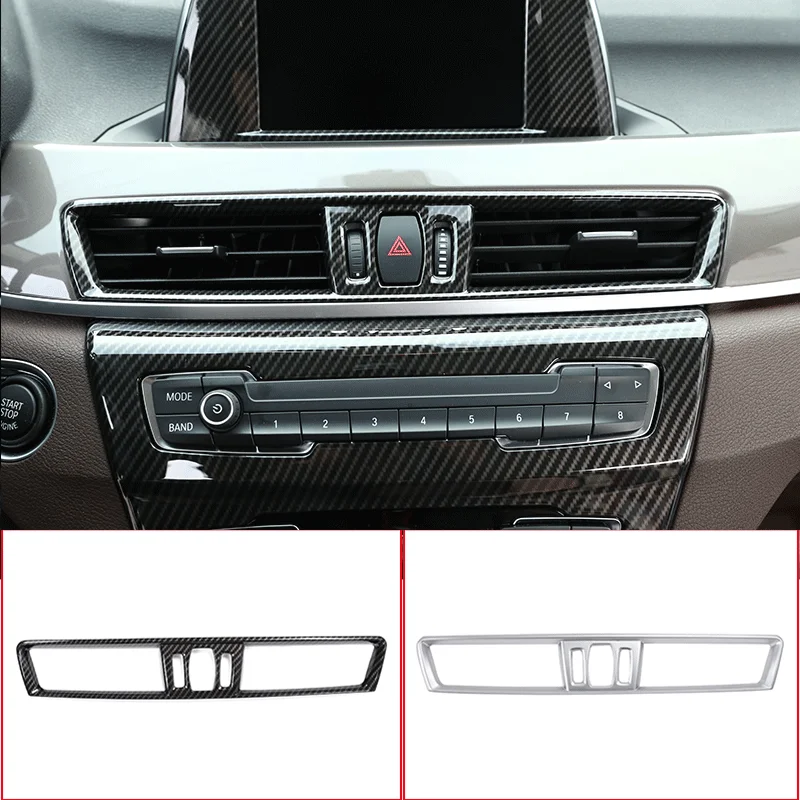 

For 2016-2019 BMW X1 F48 X2 F47 ABS car styling center console air conditioning air outlet decorative frame sticker auto parts