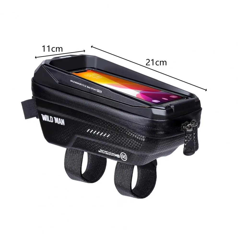 Practical Waterproof Bike Frame Bag Sensitive Touch Shockproof TPU Cycling Front Bag for Mountain Bike