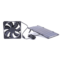 10W 12V Solar Exhaust Fan Air Extractor 5 inch Portable Ventilator Solar Panel